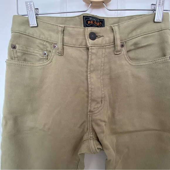 Beams Plus Khaki Japanese Fabric Slim Jeans - Picture 4 of 7